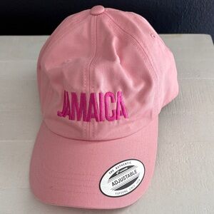 Pink Jamaica Embroidered Cap